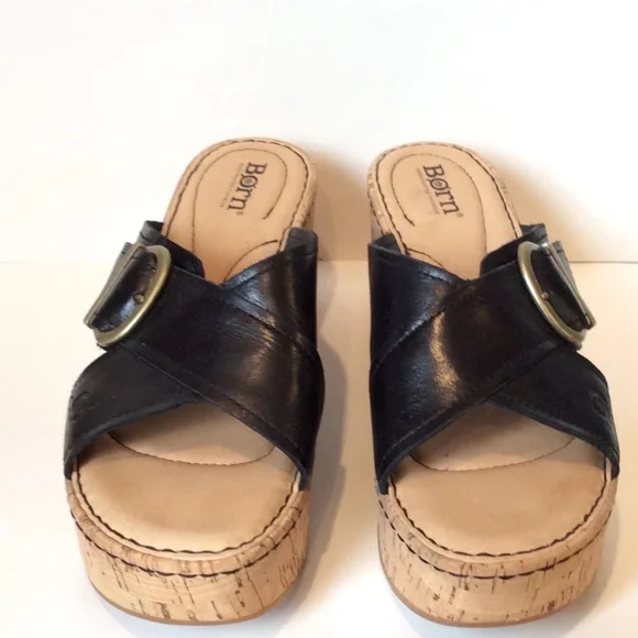 Born Black Wedge Sandals - Picture 5 of 5